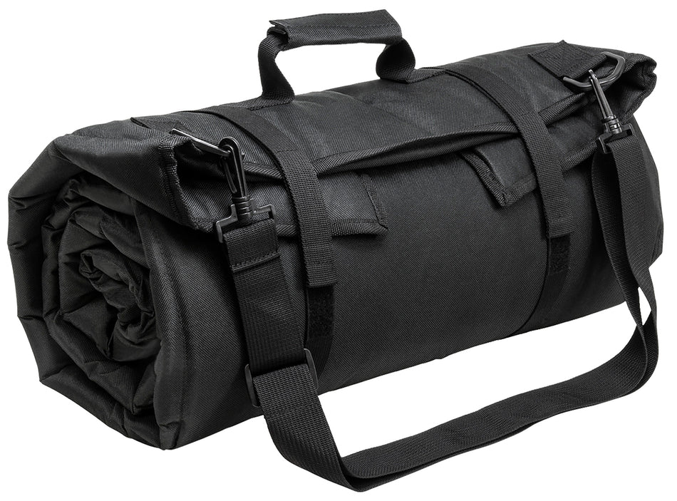 NcStar CVSHMR2957B Prone Shooting Mat Roll-Up Black PVC 69"L