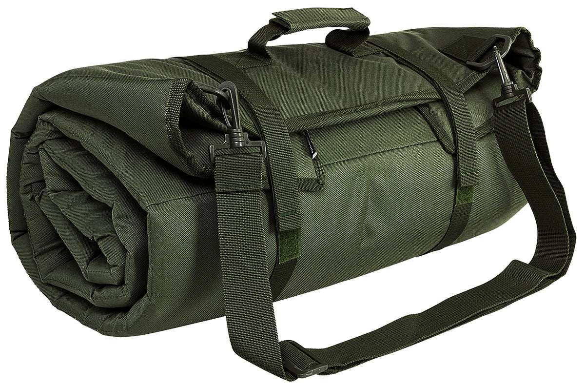 NcStar CVSHMR2957G Prone Shooting Mat Roll-Up Green PVC 69"L
