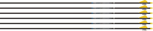 Easton Sonic 6.0 340 Arrows 6-Pack with 2" Bully Vanes