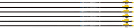 Easton Sonic 6.0 340 Arrows 6-Pack with 2" Bully Vanes