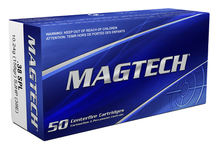 Magtech Range/Training Semi Jacketed Hollow Point 158 Grain .38 Special 807 fps 754908164714