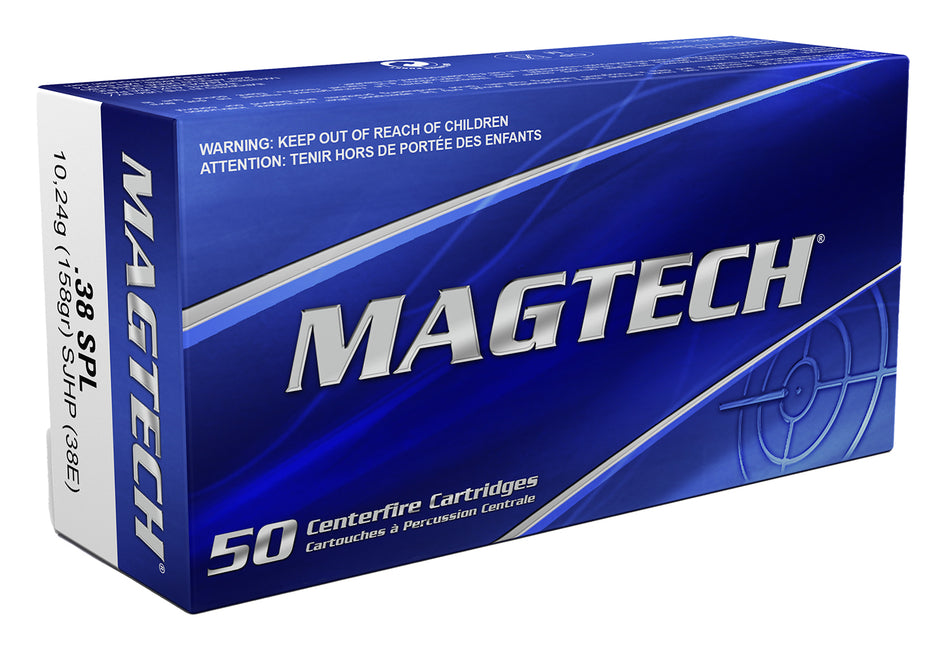 Magtech Range/Training Semi Jacketed Hollow Point 158 Grain .38 Special 807 fps 754908164714