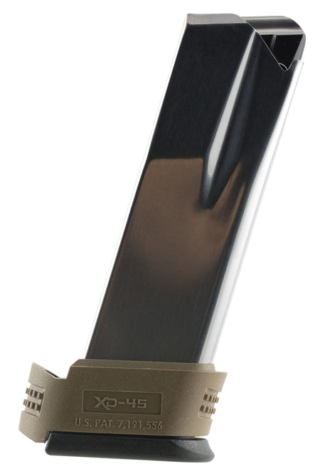 Springfield Armory XD4550 13-Round 45 ACP XD Compact Stainless Magazine SS/Dark Earth
