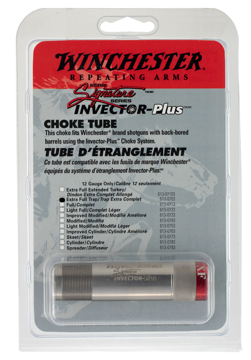 Winchester Repeating Arms Invector Plus 12 Gauge Improved Cylinder Extended Choke Tube