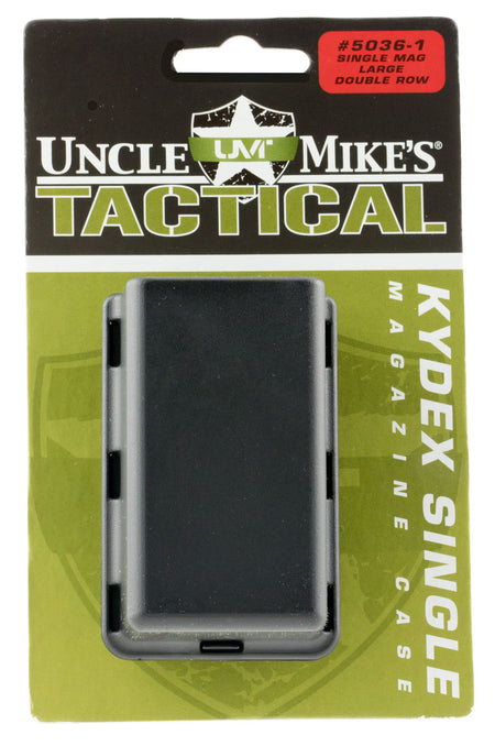 Uncle Mike's Kydex Single Mag Carrier Black 45 ACP/10mm Auto for 1.75" Wide Belts