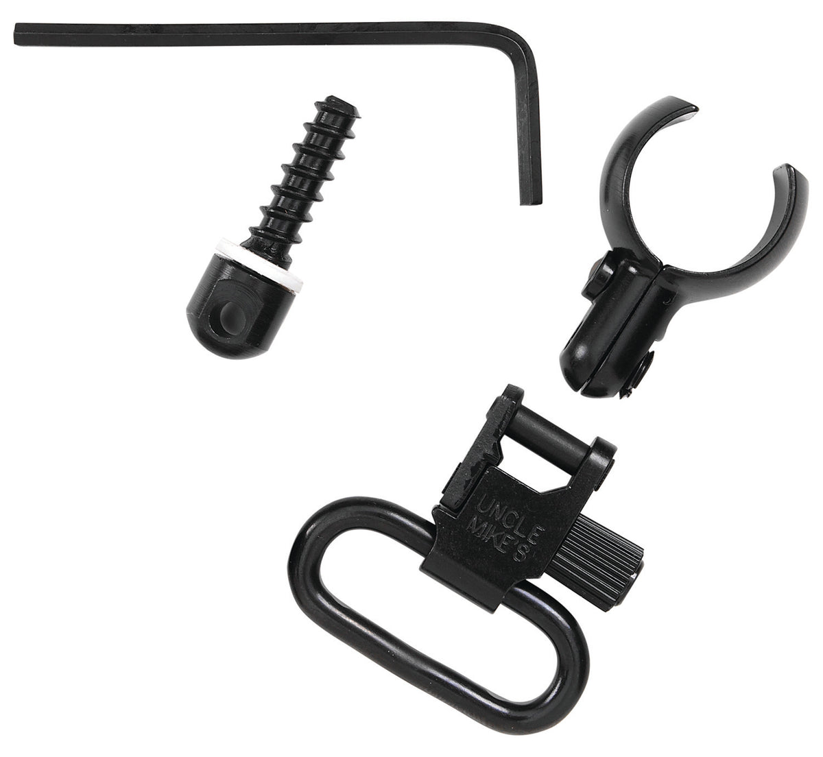 Uncle Mike's 13912 QD 115 CFL Tri-Lock Blued 1" Sling Swivel Set for .630-.675" Magnum Tubes