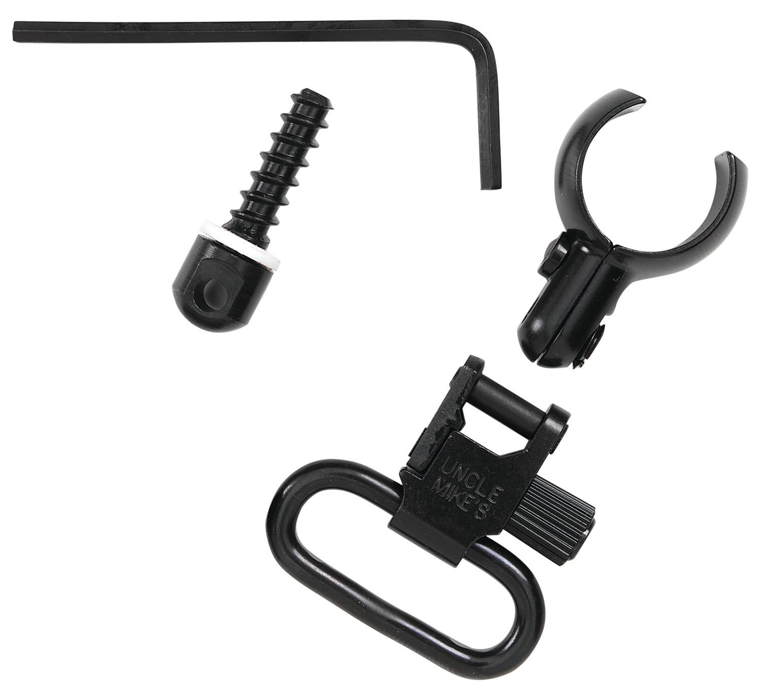 Uncle Mike's 13912 QD 115 CFL Tri-Lock Blued 1" Sling Swivel Set for .630-.675" Magnum Tubes