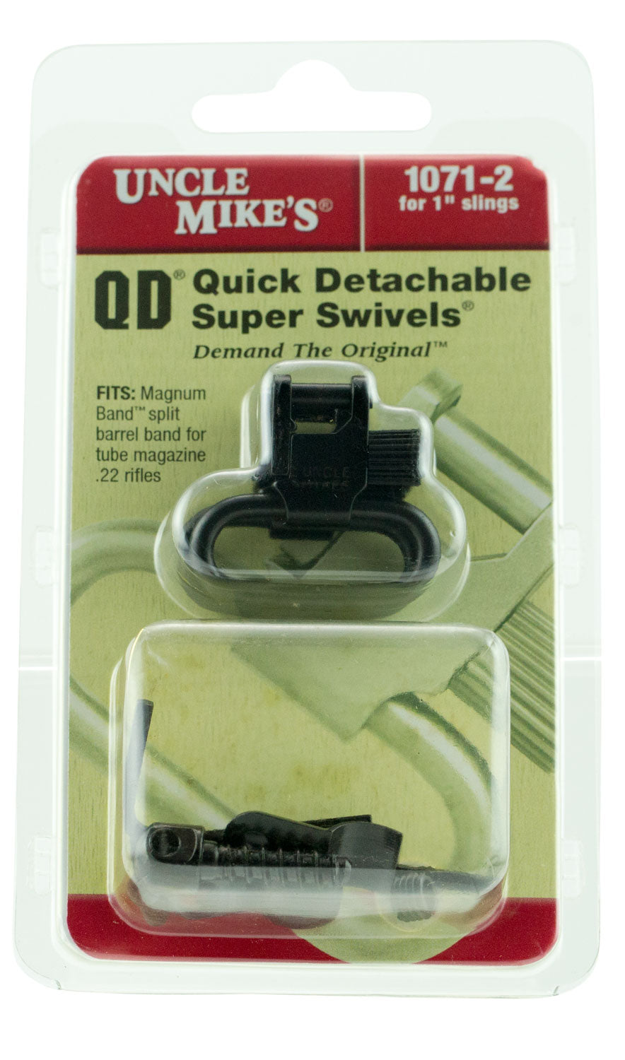 Uncle Mike's Magnum Band Quick-Detach Swivel Set 1" 115 U22 Fits .420-.470" Diameter Tubes