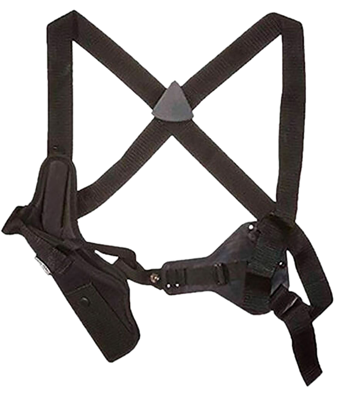 Uncle Mike's 83041 Black Cordura Vertical Shoulder Holster Size 04 Right Hand Med/Large DA Revolver 7-8.50" Bbl