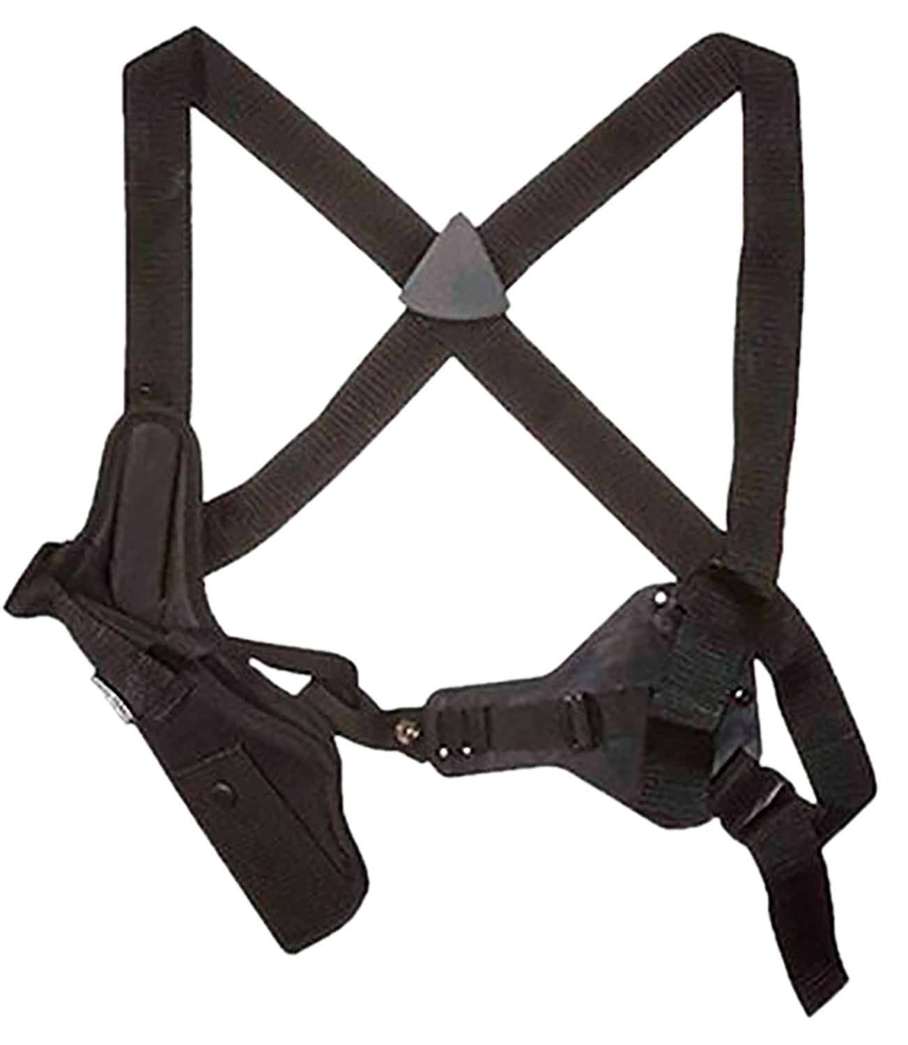 Uncle Mike's 83041 Black Cordura Vertical Shoulder Holster Size 04 Right Hand Med/Large DA Revolver 7-8.50" Bbl