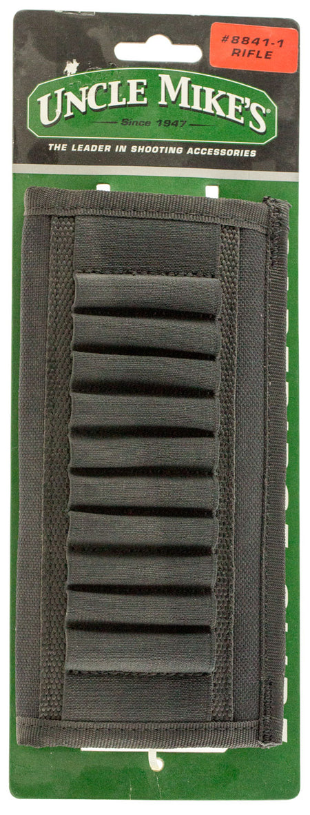 Uncle Mike's Black Nylon Rifle Cartridge Slide 10 Rounds for 2.25" Belt