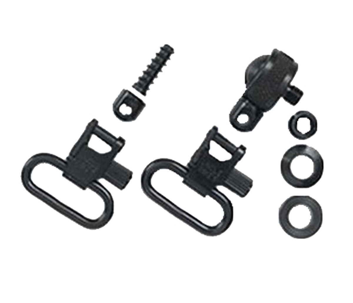 Uncle Mike's 15612 Quick Detach Magnum Sling Swivel Set Blued 1" for Most Pump and Auto Shotguns