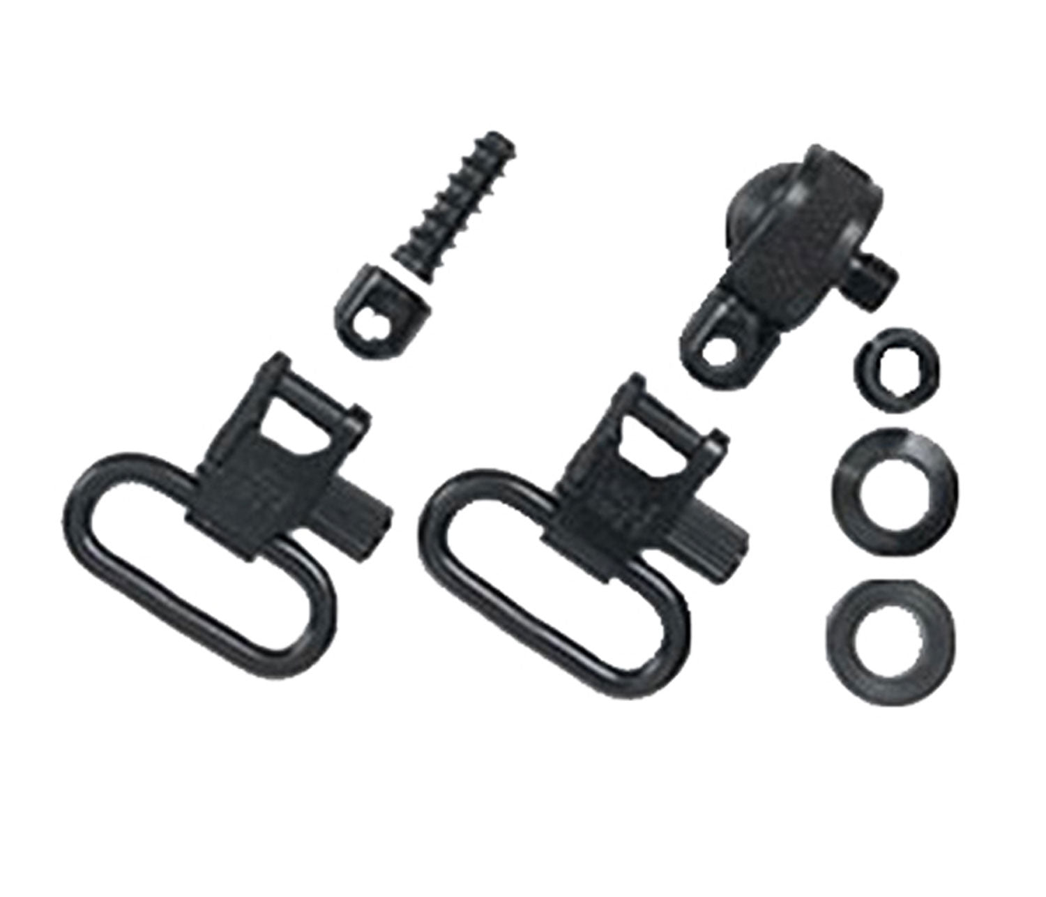 Uncle Mike's 15612 Quick Detach Magnum Sling Swivel Set Blued 1" for Most Pump and Auto Shotguns