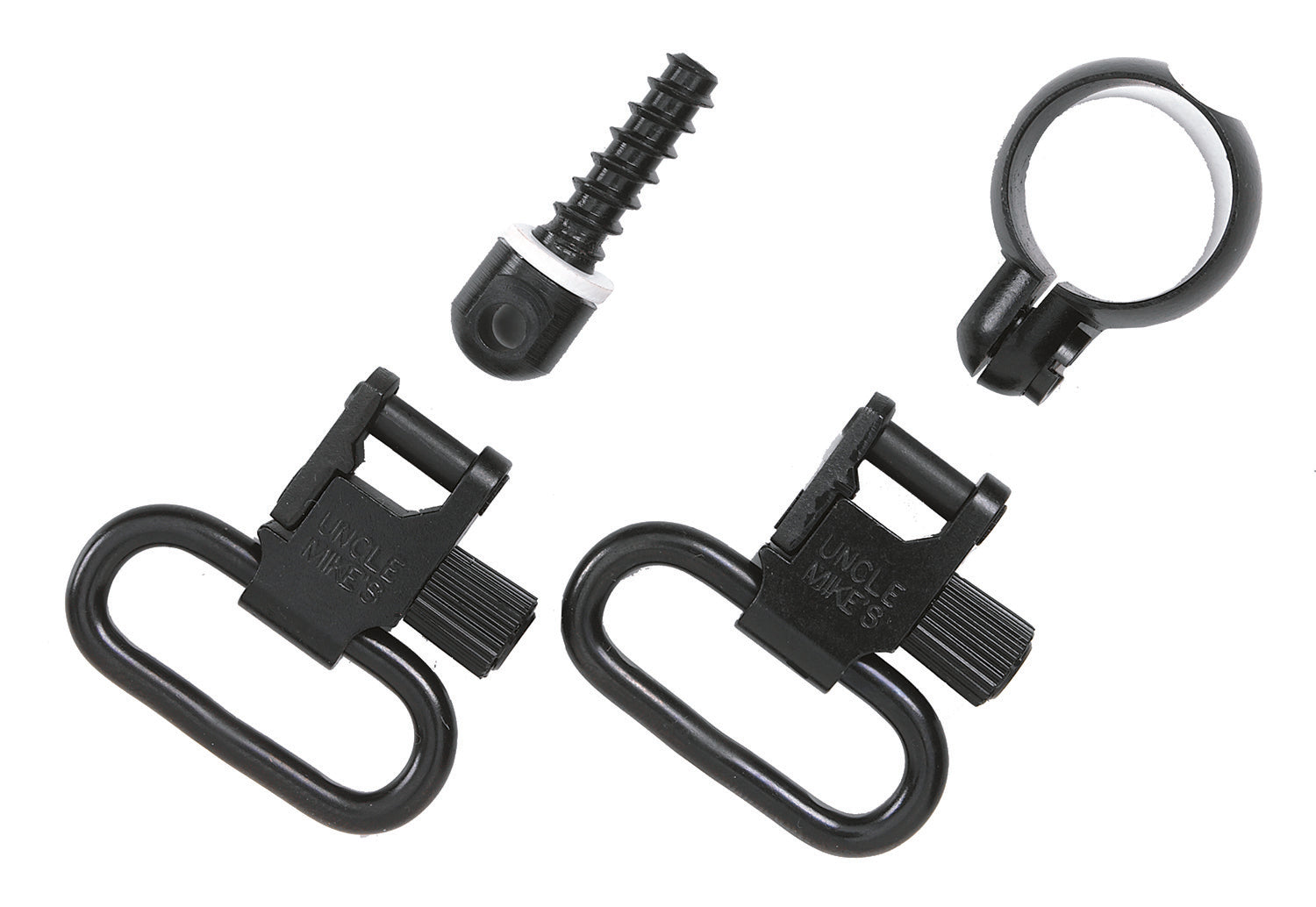 Uncle Mike's 13312 Full Band QD Swivel Set Blued 1.25" Loop Winchester & Marlin Centerfire