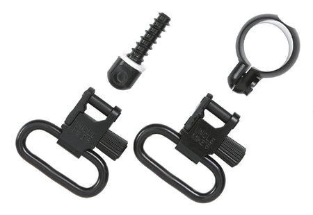 Uncle Mike's 13312 Full Band QD Swivel Set Blued 1.25" Loop Winchester & Marlin Centerfire