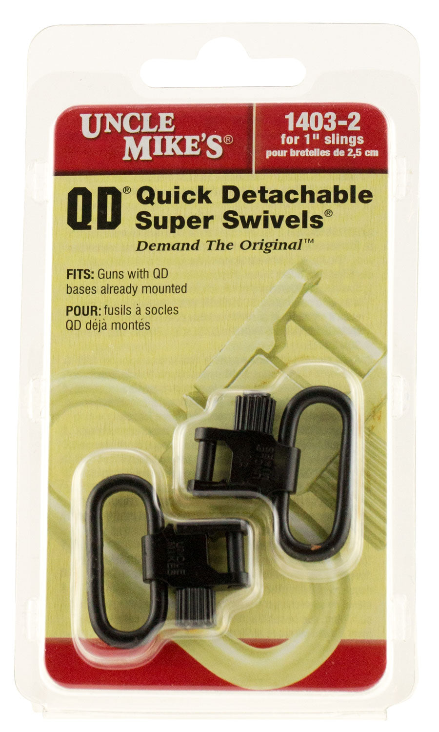 Uncle Mike's Super Swivel Quick Detach Tri-Lock 1 Inch Blued Rifle Shotgun