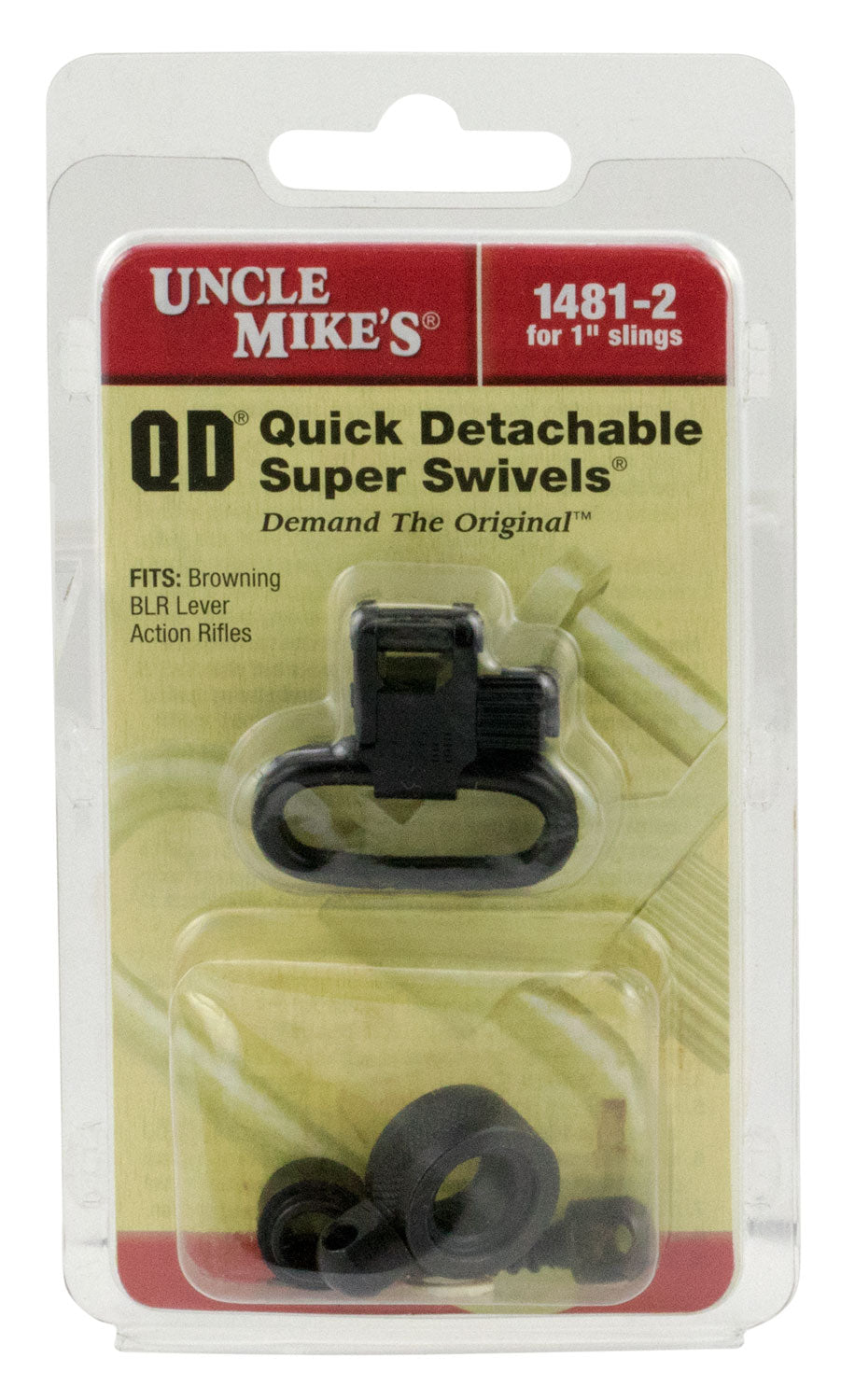 Uncle Mike's 14812 Quick Detach Super Swivel Blued 1" Sling Loop for Browning BLR (Not Lightning)