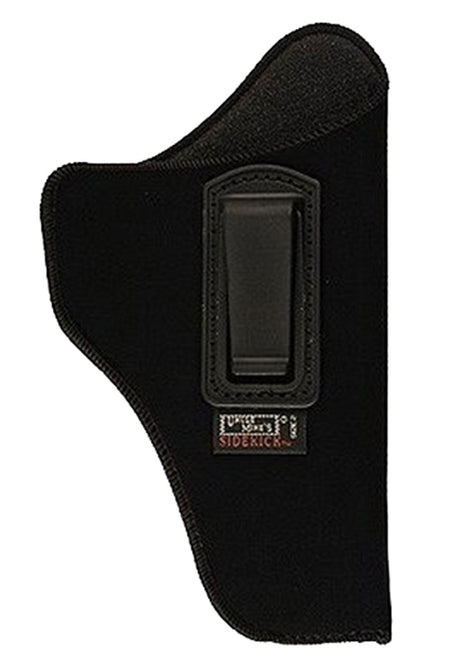 Uncle Mike's 89021 Inside the Pants Open Style Holster Size 02 Right Hand Black Suede-Like Belt Clip Med DA Revolver 4" Bbl