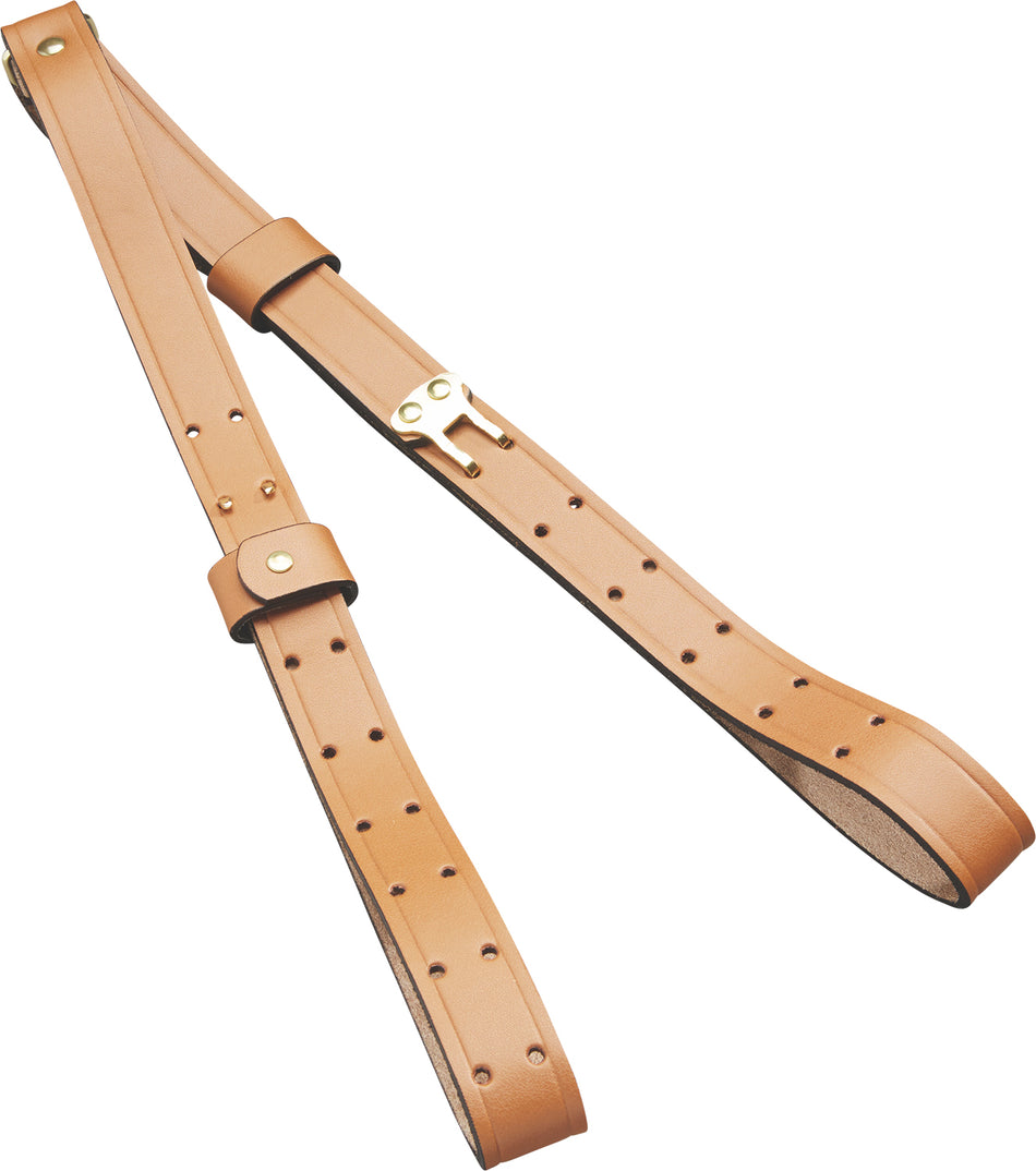 Butler Creek 26112 Brown Leather Military Two-Piece Carry Sling 44" OAL Rifle
