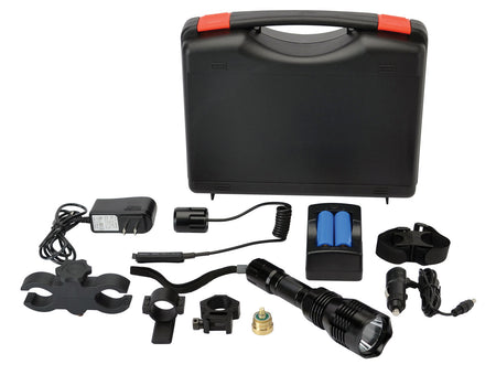Cyclops CYCVB250 250-Lumen Varmint Light Kit Black Red/Green/White LED with Scope Adapter