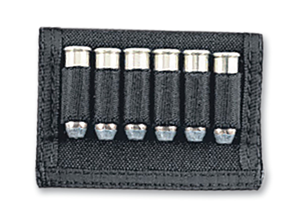 Uncle Mike's 6rd Handgun Cartridge Slide Nylon Black Fits 2.25" Belt 88401