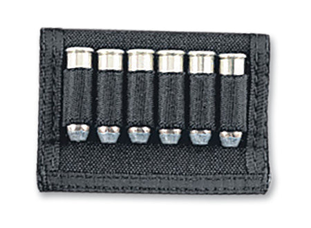 Uncle Mike's 6rd Handgun Cartridge Slide Nylon Black Fits 2.25" Belt 88401