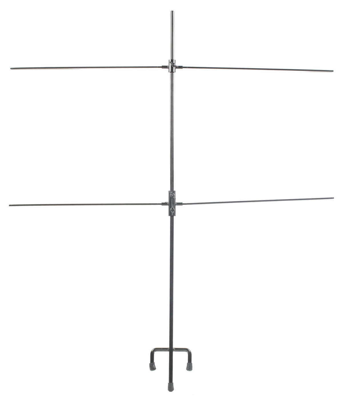 SME SMETGTST Double Paper Target Stand with Trident Footer and 8 Metal Clips, Black