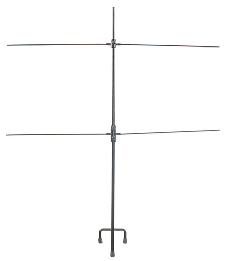 SME SMETGTST Double Paper Target Stand with Trident Footer and 8 Metal Clips, Black