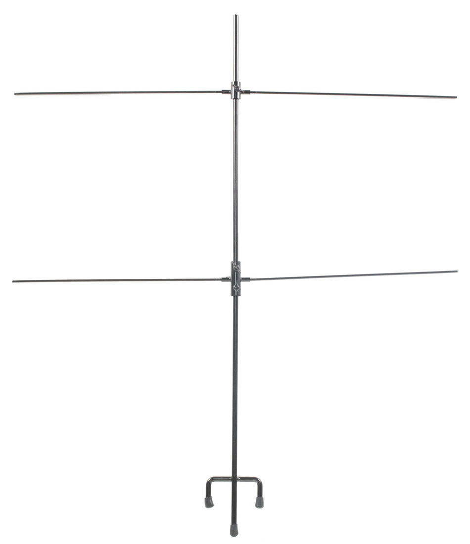 SME SMETGTST Double Paper Target Stand with Trident Footer and 8 Metal Clips, Black