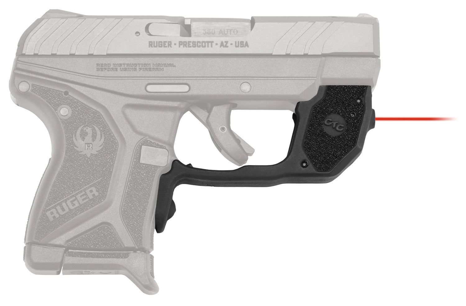 Crimson Trace 0173101 Red Laser Laserguard Ruger LCP II, Black Polymer