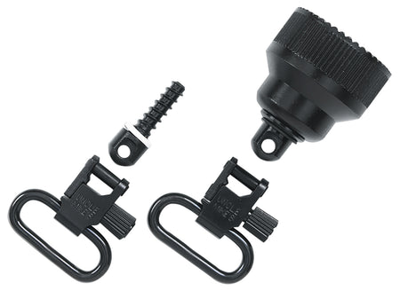 Uncle Mike's QD Mag Cap Swivel Set 1 Inch Blued for Remington 870 Youth 20 Gauge