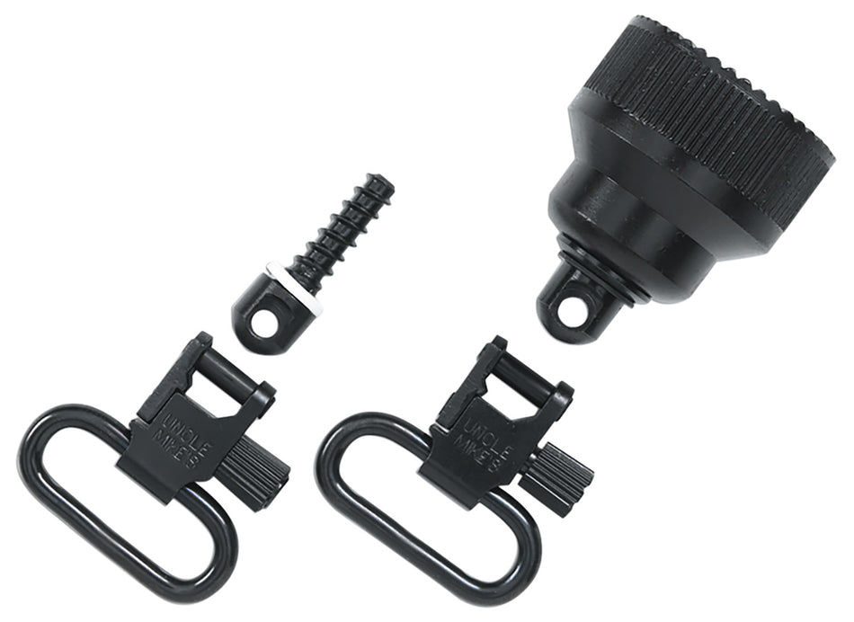 Uncle Mike's QD Mag Cap Swivel Set 1 Inch Blued for Remington 870 Youth 20 Gauge