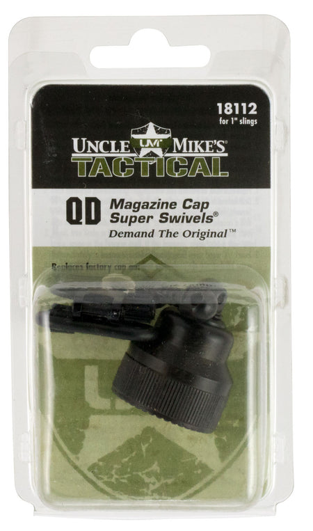 Uncle Mike's QD Mag Cap Swivel Set 1 Inch Blued for Mossberg 590 and 835 Shotguns