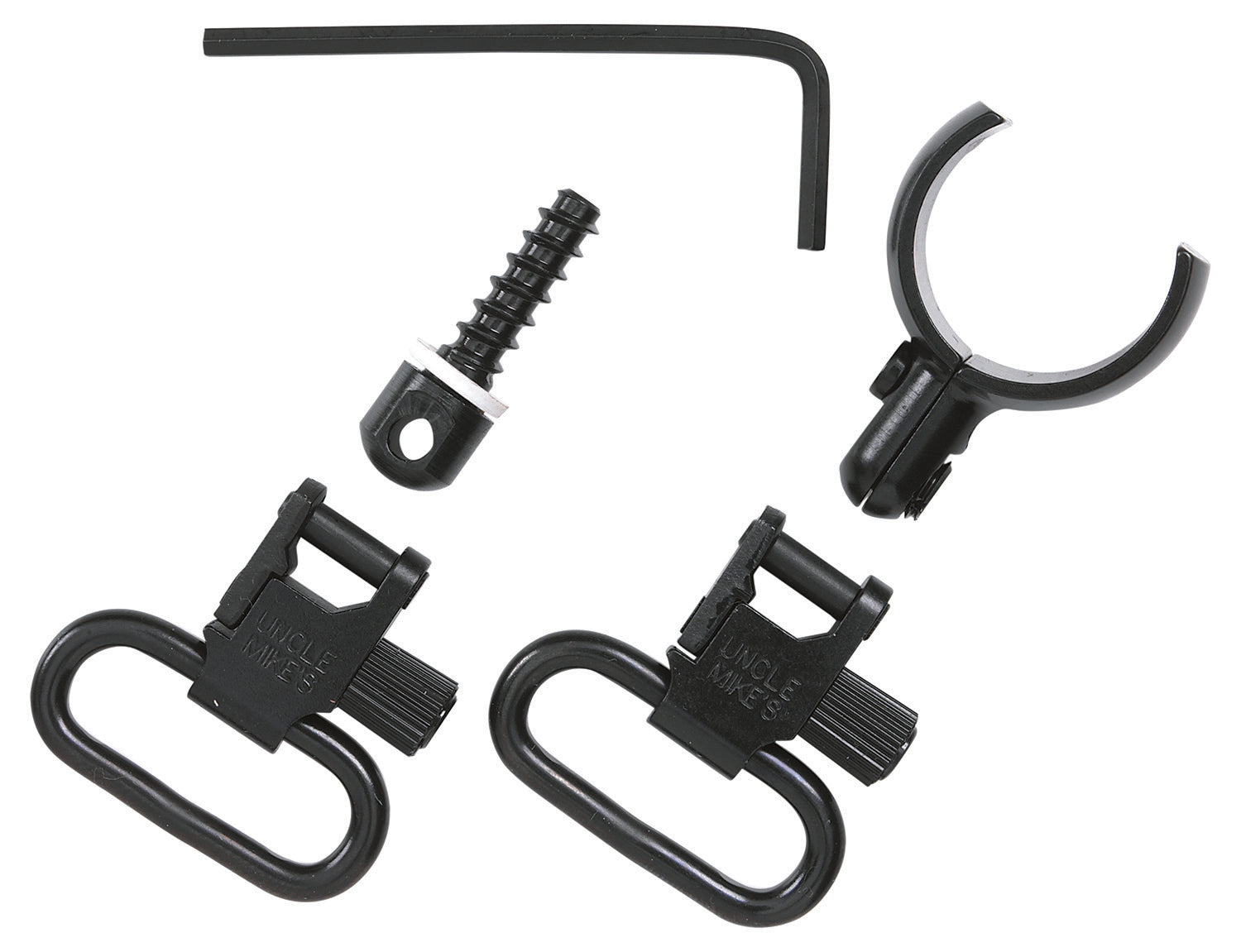 Uncle Mike's Magnum Split Barrel Band Swivel Set 1 Inch QD Blued Winchester 101 12 Gauge