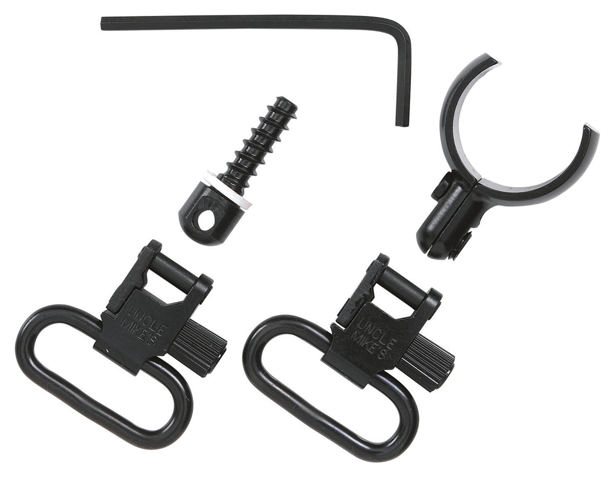Uncle Mike's 15972 QD 115 SG-4 Blued 1" Magnum Band Swivel Set for Certain 20 Gauge Shotguns