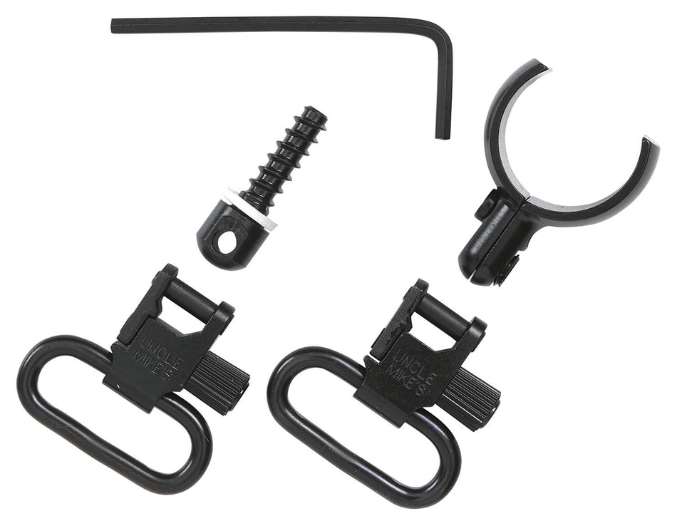 Uncle Mike's 15972 QD 115 SG-4 Blued 1" Magnum Band Swivel Set for Certain 20 Gauge Shotguns