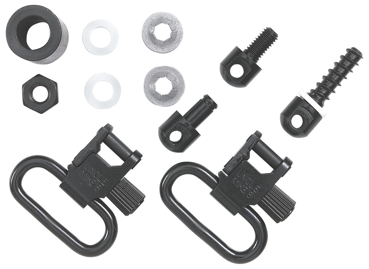 Uncle Mike's 12312 Quick Detach Blued 1" Super Swivel Sling Loop for Most Pump and Auto Shotguns