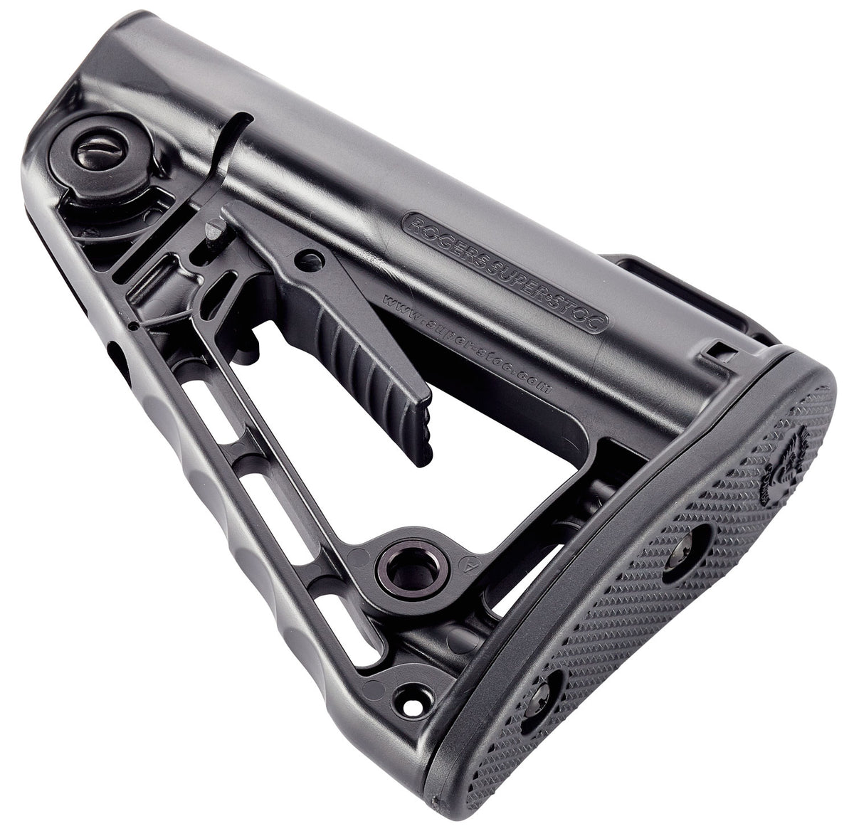 Wilson Combat Super-Stoc AR-15 Carbine Stock Black Synthetic Collapsible with Cam-Lock