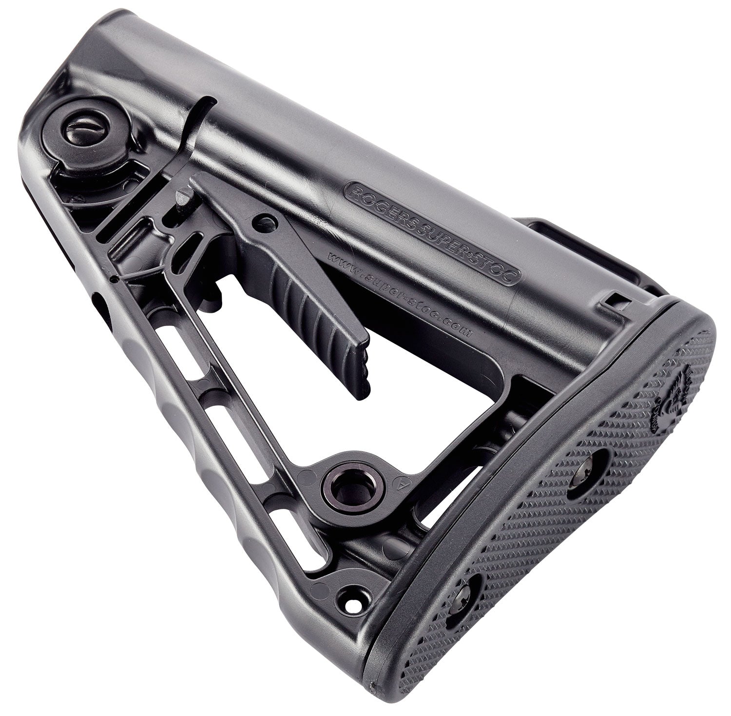 Wilson Combat Super-Stoc AR-15 Carbine Stock Black Synthetic Collapsible with Cam-Lock