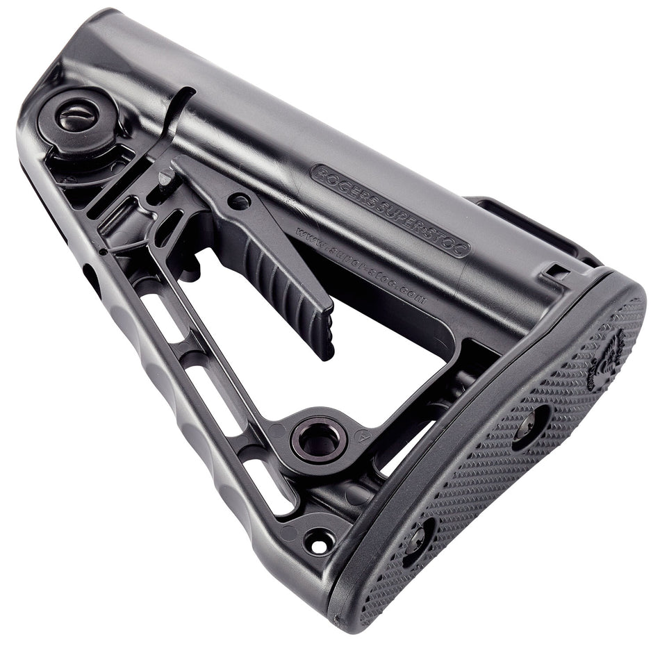 Wilson Combat Super-Stoc AR-15 Carbine Stock Black Synthetic Collapsible with Cam-Lock