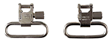 Uncle Mike's 14622 Quick Detach Nickel 1" Super Swivel Sling Loop for Ruger 10/22, .44 Mag and #3 Carbines
