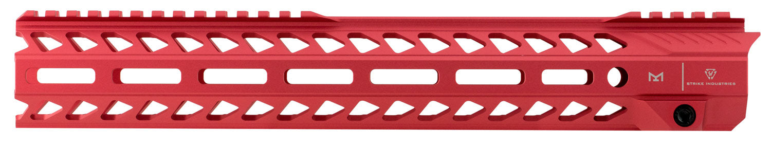Strike Industries AR-15 13.50 Inch M-LOK Strike Rail Handguard Red Aluminum