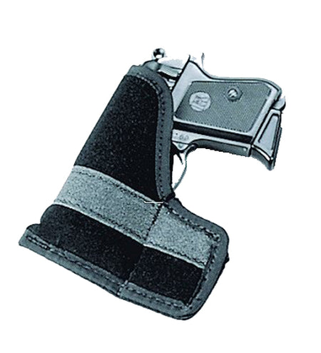 Uncle Mike's Inside The Pocket Holster Black Suede-Like Size 01 Fits .22-.25 Cal Pistols Ambidextrous