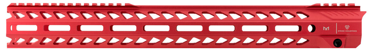 Strike Industries AR-15 17 Inch M-LOK Strike Rail Handguard Red Aluminum