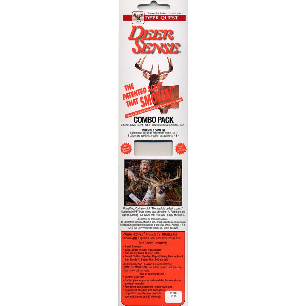 Deer Quest Deer Sense Combo Scent Sticks Cover and Sexual 6 pk.