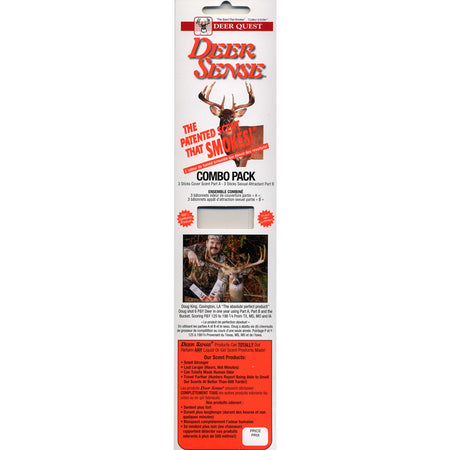Deer Quest Deer Sense Combo Scent Sticks Cover and Sexual 6 pk.