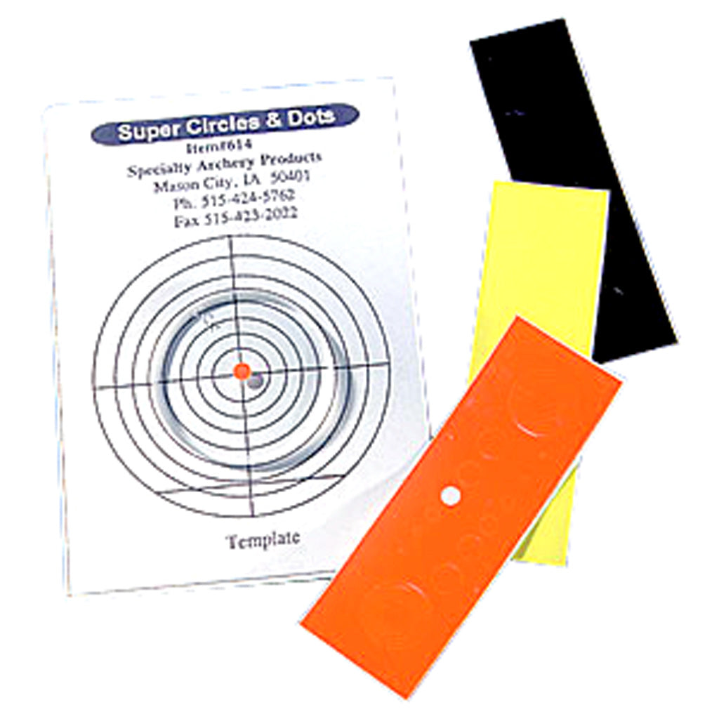 Specialty Archery Circles/Dots Aiming Decals with Installation Template