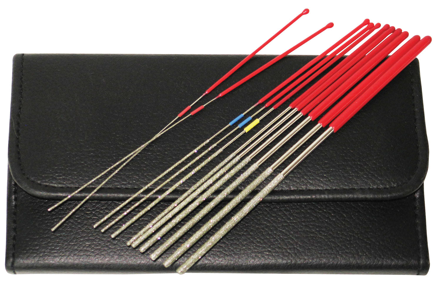 RamRodz 60021 Diamond Coated Gunsmithing Micro Files 9" 12 PK with Storage Case