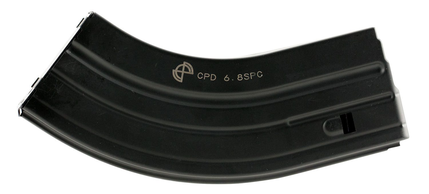 DuraMag 2868041207CPD Stainless Steel 28rd 22 Nosler/6.8 SPC AR-15 Black Magazine