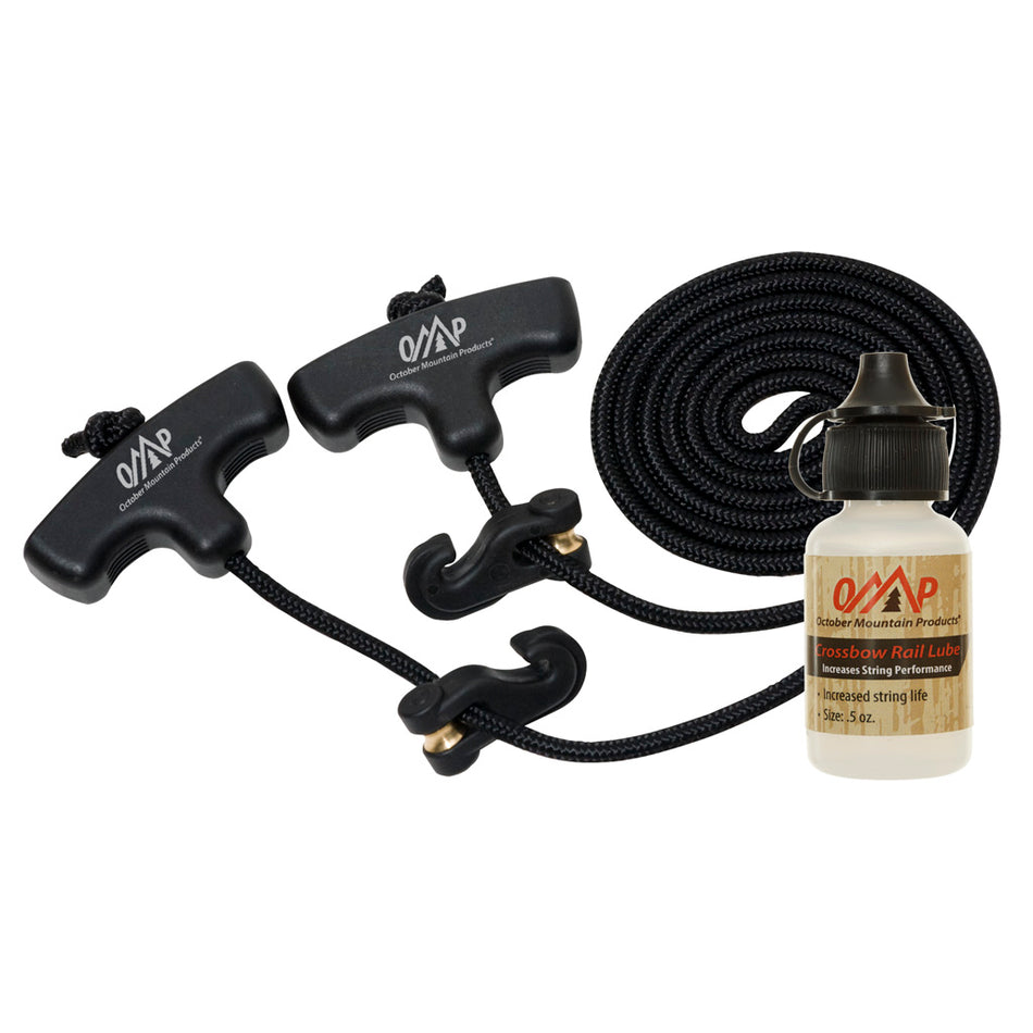 October Mountain Crossbow Universal Cocking Aid Combo with OMP Rail Lube